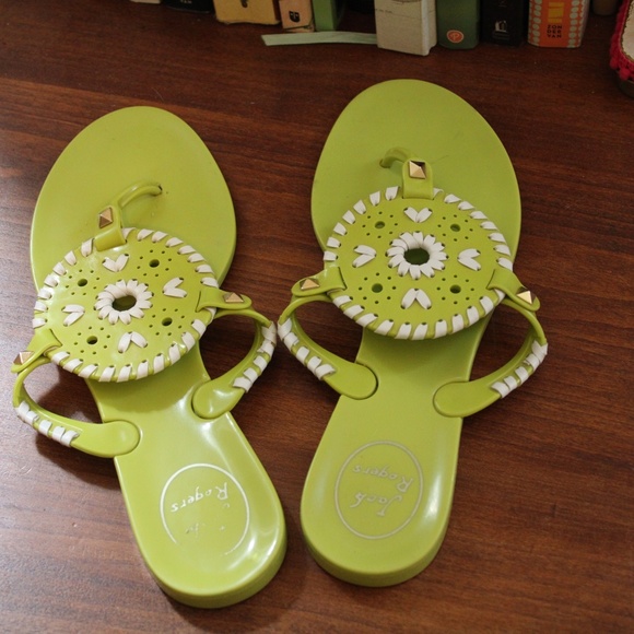 Women's Jack Roger's Georgica Jelly Flip Flops - Picture 4 of 7